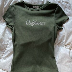 faded rose green top